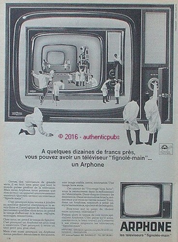 Publicite arphone televiseur - publicite,
