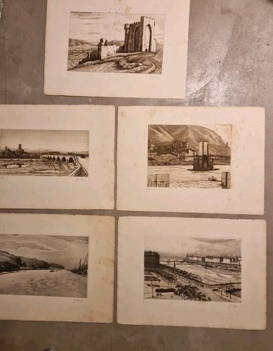 Lot gravures signé j - lot, 5