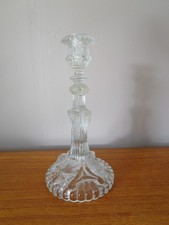 BOUGEOIR EN VERRE PRESSE MOULE TETES SERPENT & BELIER """