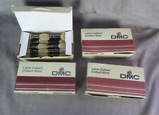 Lot de 4 boîtes d'ECHEVETTES de 8 m en LAINE COLBERT. Marque D.M.C.