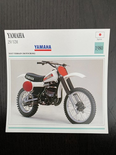 Carte fiche moto collection - moto,