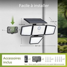 Projecteur Solaire LED 196