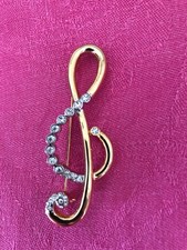 Broche bijou Clé de Sol