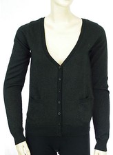 LE TEMPS DES CERISES Gilet cardigan femme noir lurex F DOMM