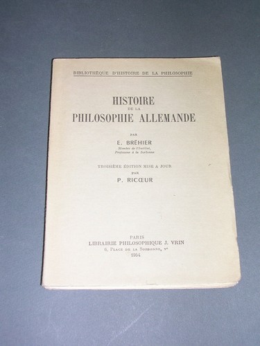 Pilosophie allemande - , e