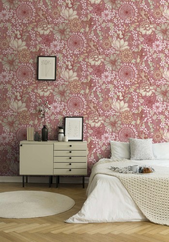 papier peint fleurs