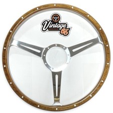 Bois Jantes Direction Roue Classique Voiture 17 " Bombé 9 Trou Feu + Bague À