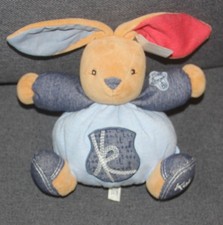 doudou lapin bleu k  blue denim kaloo neuf