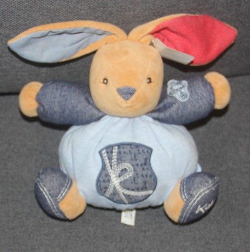 Doudou lapin bleu blue - k,