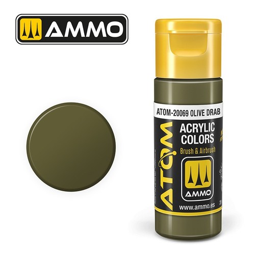 Peinture acrylique olive terne - peinture,