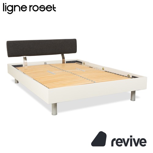 Ligne roset wood bed white - wood,