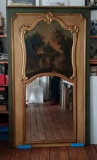 Glace à trumeau miroir de cheminée style Louis XV