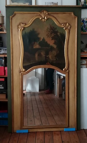 Glace trumeau miroir de - trumeau,