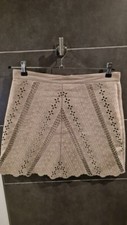 Jupe dentelle beige - beige, t.42