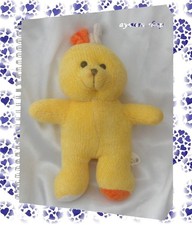 Doudou Peluche Lapin Jaune Orange Tricot  Cp Internationnal