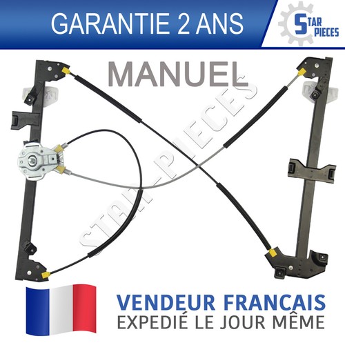 Leve vitre manuel avant - vitre, droit