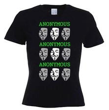 Anonymous Masque T-Shirt - Guy Fawkes V pour Vendetta D�sob�ir Hacker - S � XL
