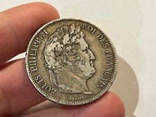 Monnaie France 5 Francs Argent Louis Philippe 1834 W (199-5)