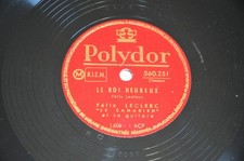 Vinyl 10 78T Chanson F