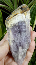 Grande Pointe Amethyste Encapuchonnée Pégut 10.5x6.5cm Puy de Dôme France reiki