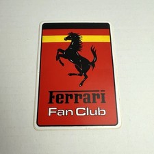 FERRARI FAN CLUB  / autocollant sticker / original / 7 x 10 cm