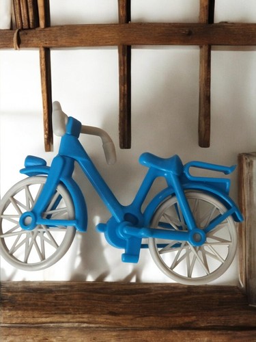 Vélo playmobil bleu vintage - bleu,