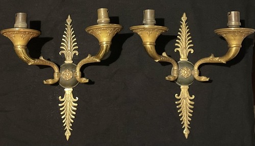 Appliques murales bronze style - bronze,