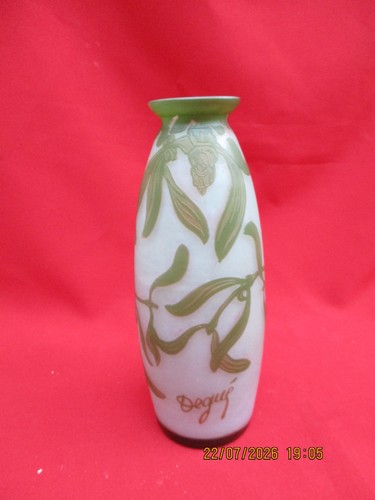 Vase signé degue motifs - vase,