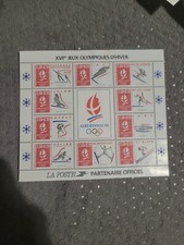 Bloc Feuillet Albertville 92 Jeux Olympique d'Hiver neuf** France 1992 !!!