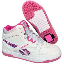 Heelys X Reebok BB4500 Mi Chaussures Avec à Roulettes Basket Rose Neuf