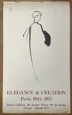 AFFICHE ANCIENNE ÉLÉGANCE CRÉATION RENÉ GRUAU 1977