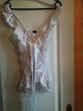 Nuisette blanche voile et