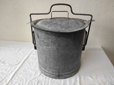 Ancienne Poubelle en galva