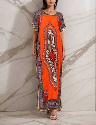 Robe dashiki longue style - robe,