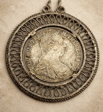 19thC Silver Pendant –