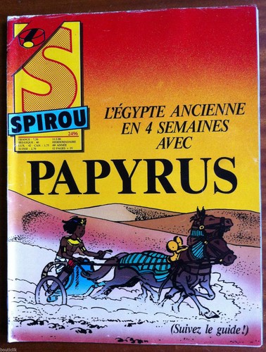 Spirou 2496 l egypte - a)spirou, l'egypte
