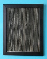 Maurice TIRMARCHE (1909-1978) Tableau Objet de 1977 Op Art Cinétique Rhodoïd