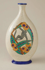 Emaux de Longwy. Vase aux