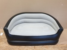 Canapé gonflable floconné Loveseat pour camping intérieur et extérieur