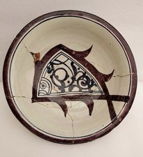 Ancien plat céramique décor - ancien,