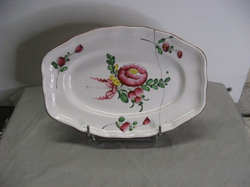 Ancien plat ovale xviiieme - plat,