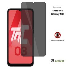 TM-Concept® Verre trempé teinté pour Samsung Galaxy A03 - Radian 2.5D - Privacy