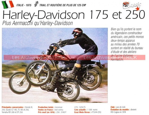 Harley davidson 175 250 - et,