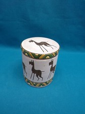 BOÎTE COUVERTE EN CÉRAMIQUE POLYCHROME VALLAURIS ATELIER GRANDJEAN JOURDAN