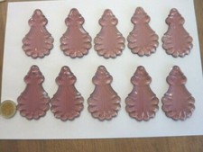 lot ancienne pampille pour lustre de couleur améthyste violet mauve en verre