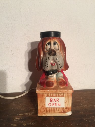 Lampe personnage chien vintage - lampe,