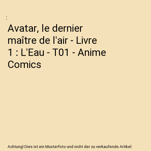 Avatar dernier maître de - le,