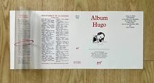 Jaquette Album HUGO La Pléiade Impression Haute Qualité (1 Rhodoïd offert)