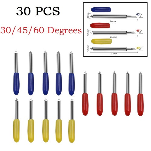 30pcs degrés lames - 60,