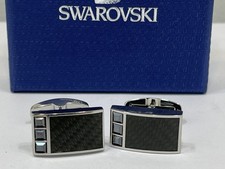 Boutons de manchette Swarovski 1,5 x 2 x 2,5 cm + boîte - Excellent état